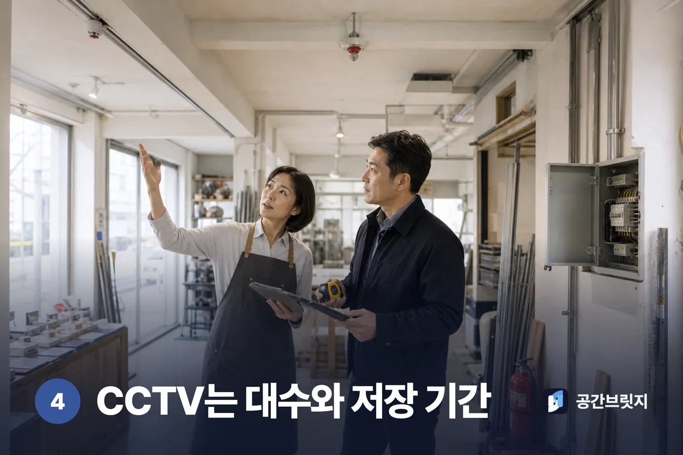 CCTV는 대수와 저장 기간. 숫자로 안 적히면 금액이 나중에 바뀝니다